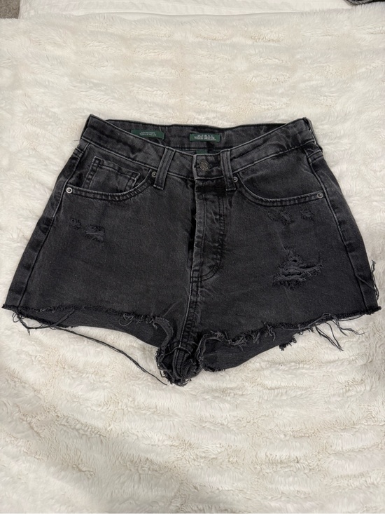 wild fable Pants - Wild Fable Black Distressed High-Rise Jean Shorts